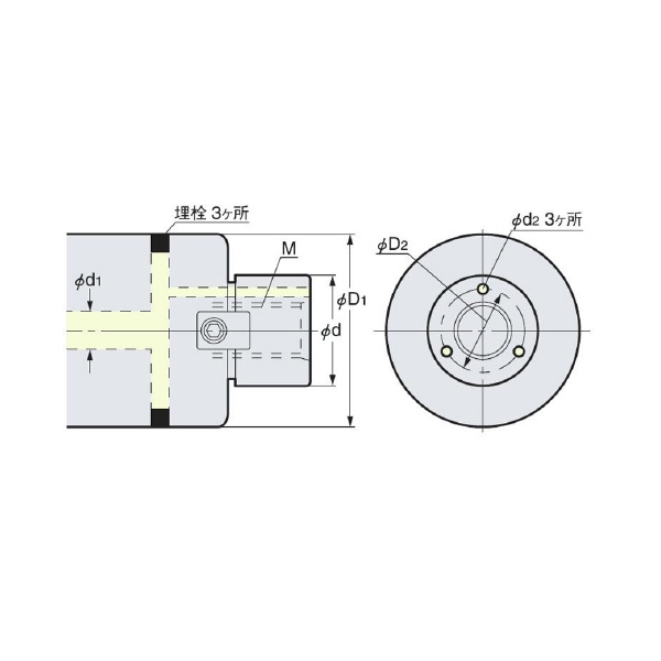 （株）日研工作所 正面フライスアーバ HSK-FMH 正面フライスアーバ HSK100A-FMH22-47-150