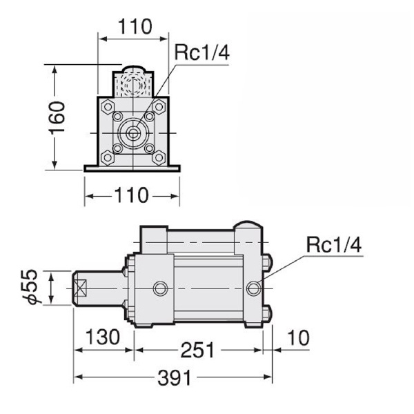 （株）日研工作所 エア・ハイドロブースタ NBH エア・ハイドロブースタ NBH-100-X