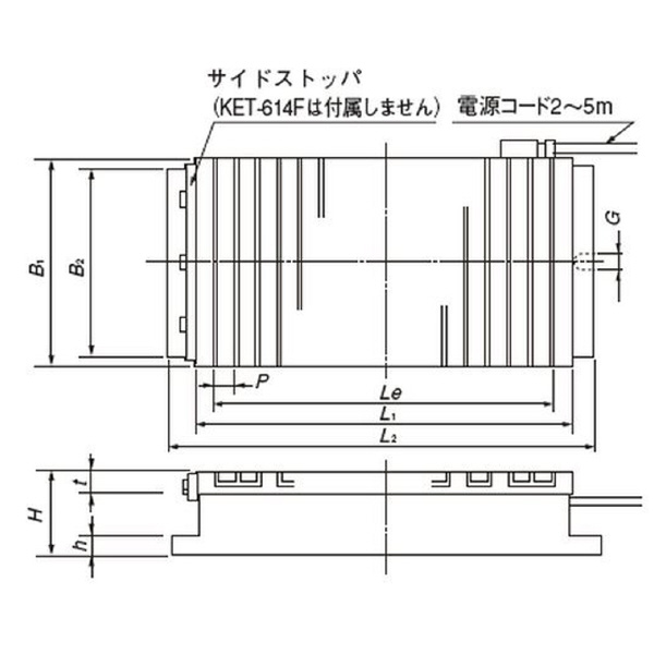 カネテック（株） 電磁チャック KET 電磁チャック KET-5060F