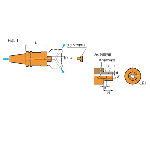 （株）ＭＳＴコーポレーション カッタ用アーバ BT50-FMH カッタ用アーバ BT50-FMH22.225-47-90