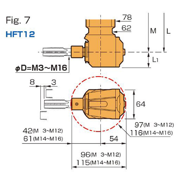 （株）ＭＳＴコーポレーション アングルヘッド ハーフ BT50-HFT アングルヘッド　ハーフ BT50-HFT12-150/S85