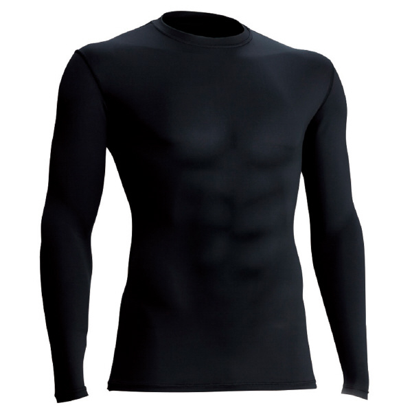 日新被服（株） 適圧長袖Tシャツ 8012-33 適圧長袖Ｔシャツ 8012-33-SS ﾌﾞﾗｯｸ