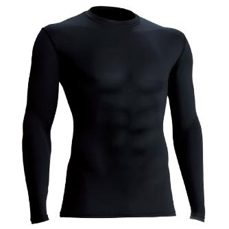 日新被服（株） 適圧長袖Tシャツ 8012-33 適圧長袖Ｔシャツ 8012-33-3L ﾌﾞﾗｯｸ