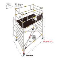 長谷川工業（株） ジッピー アジャストキャスター(4個) JAS-C200