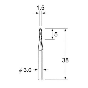 日本精密機械工作（株） FRP用超硬カッター エンド刃タイプ K ＦＲＰ用超硬カッター　エンド刃タイプ K8731