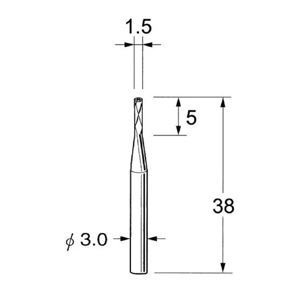 日本精密機械工作（株） FRP用超硬カッター エンド刃タイプ K ＦＲＰ用超硬カッター　エンド刃タイプ K8731