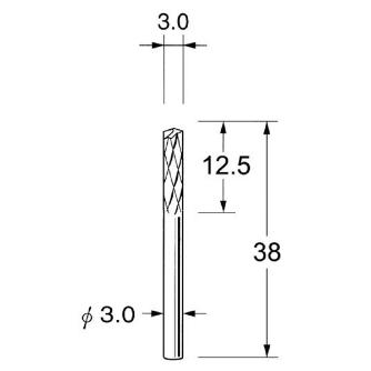 日本精密機械工作（株） FRP用超硬カッター ドリル刃タイプ K ＦＲＰ用超硬カッター　ドリル刃タイプ K8933