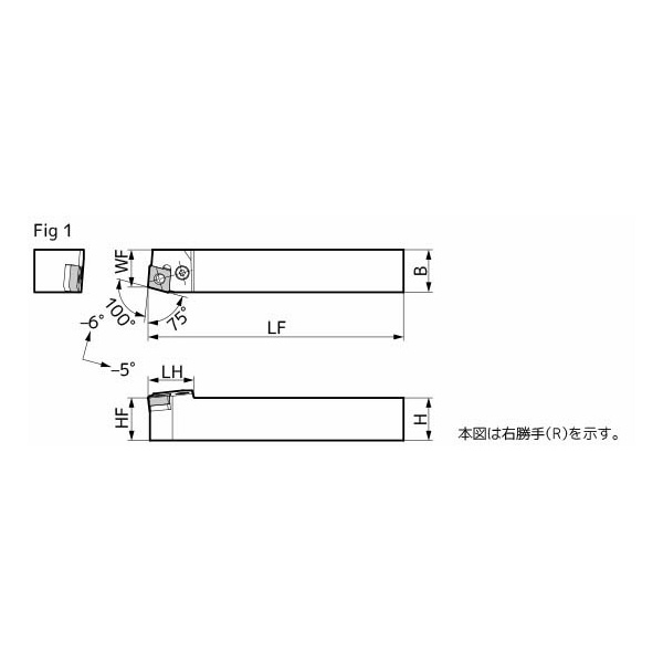 住友電気工業（株） SEC－外径バイト ホルダ PCBN ＳＥＣ－外径バイト　ホルダ PCBNR2020K12