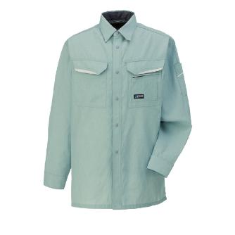 日新被服（株） 長袖シャツ 6104-01 長袖シャツ 6104-01-L ｱｰｽｸﾞﾘﾝ