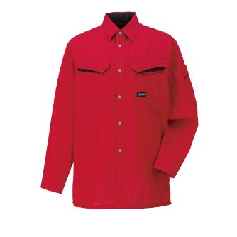 日新被服（株） 長袖シャツ 6104-37 長袖シャツ 6104-37-BIG ﾚｯﾄﾞ