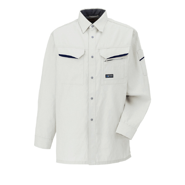 日新被服（株） 長袖シャツ 6104-40 長袖シャツ 6104-40-4L ｼﾙﾊﾞｰ