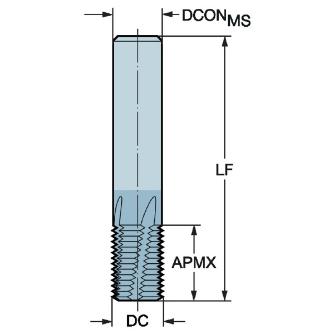 サンドビック（株） コロミルプルーラ スレッドミル R217-AC-N コロミルプルーラ　スレッドミル　【Ｆ】 R217.14-120100AC22N 1630
