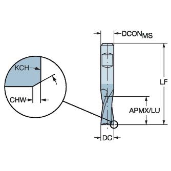 サンドビック（株） コロミルプルーラ1 1P220 コロミルプルーラ１　【Ｅ】 1P220-0600-XB 1630