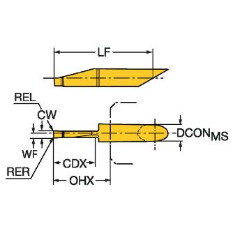 サンドビック（株） コロターンXS インサートバー 【C】 CXS-08 コロターンＸＳ　インサートバー　【Ｃ】 CXS-08F250-8010AL 1025