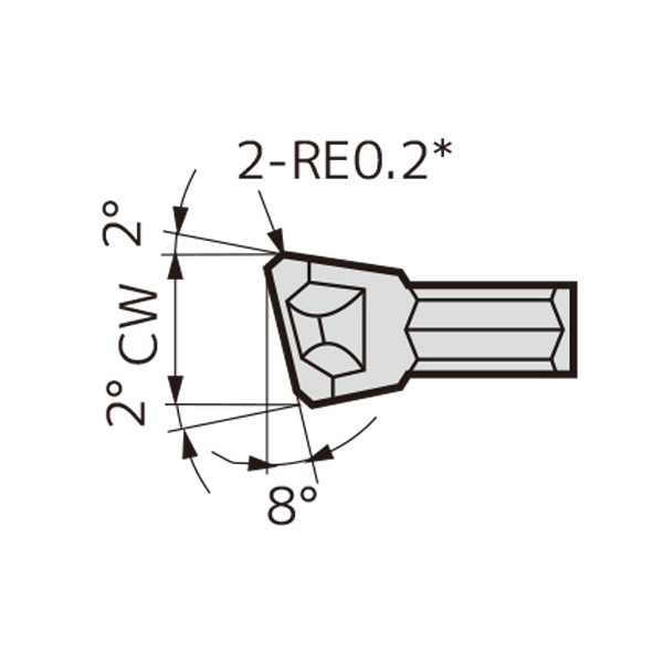 住友電気工業（株） SEC－小径突切りバイト インサート WCFR-A ＳＥＣ－突切りバイト　インサート WCFR3A A30