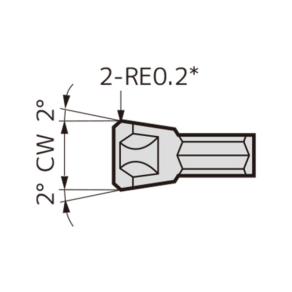 住友電気工業（株） SEC－小径突切りバイト インサート WCFN-B ＳＥＣ－突切りバイト　インサート WCFN3B G10E