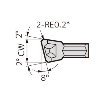 住友電気工業（株） SEC－小径突切りバイト インサート WCFR-B ＳＥＣ－突切りバイト　インサート WCFR3B G10E