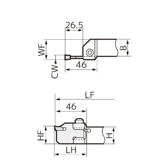 住友電気工業（株） つっきるくん ホルダ(クランプ式) WCFS つっきるくん　ホルダ（クランプ式） WCFSR25-4 GX70
