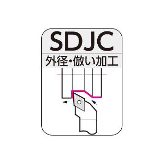 住友電気工業（株） SEC-外径バイト ホルダ SDJC ＳＥＣ－ミニバイト　ホルダ SDJCL1616H11
