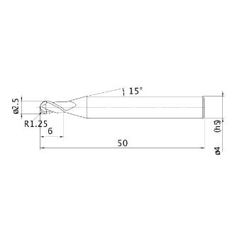 三菱マテリアル（株） MS plusエンドミル MP2MB ＭＳ　ｐｌｕｓエンドミル MP2MB R0125