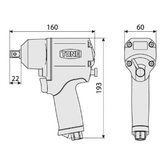 ＴＯＮＥ（株） エアーインパクトレンチ AI エアーインパクトレンチ AI4161