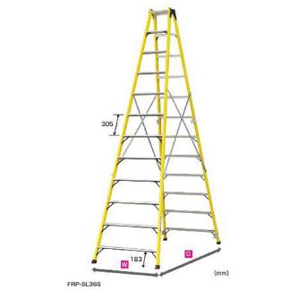 （株）ピカコーポレイション FRP製専用脚立 FRP-SL ＦＲＰ製専用脚立 FRP-SL36S