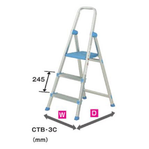 （株）ピカコーポレイション 上わく付き踏台 コメット CTB 上わく付き踏台　コメット CTB-3C