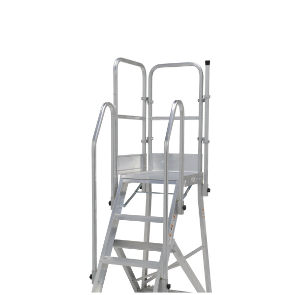 （株）ピカコーポレイション 階段両手すり DWR型作業台用 作業台オプション　階段両手すり DWR-TE6AB