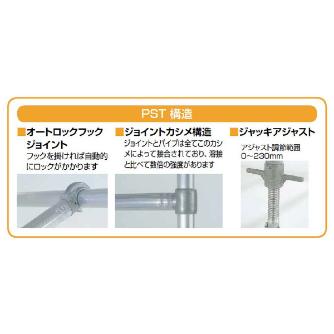 （株）ピカコーポレイション パイプ足場セット PST パイプ足場セット PST-4BA