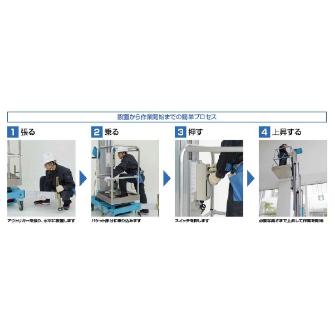 （株）ピカコーポレイション 油圧マスト式昇降作業台 ノビッと！ EWA 油圧マスト式昇降作業台　ノビッと！ EWA-60