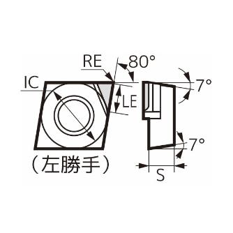 住友電気工業（株） スミダイヤ スローアウェイチップ NU-CCMT-DM スミダイヤ　スローアウェイチップ NU-CCMT060204L-DM DA150