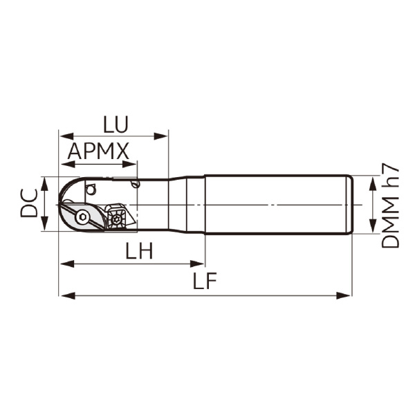 住友電気工業（株） SEC-ウェーブボール エンドミル WBMR-L ＳＥＣ－ウェーブボール　エンドミル WBMR2250LL
