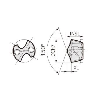 住友電気工業（株） SEC－マルチドリル刃先交換ヘッド MB ＳＥＣ－マルチドリル刃先交換ヘッド SMDT2470MB ACX80