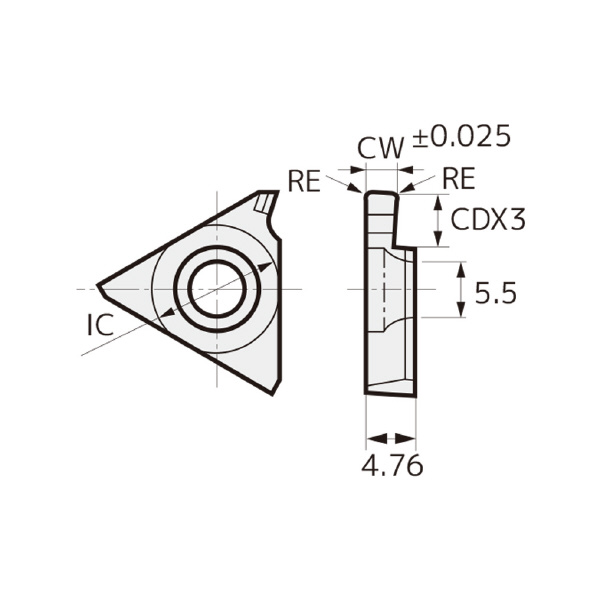 住友電気工業（株） スミボロン カッタチップ TGAR スミボロン　カッタチップ TGAR4125 BN2000