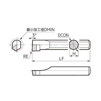住友電気工業（株） スミボロン 小径ボーリングバイト BNBX スミボロン　小径ボーリングバイト BNBX040R BN7000