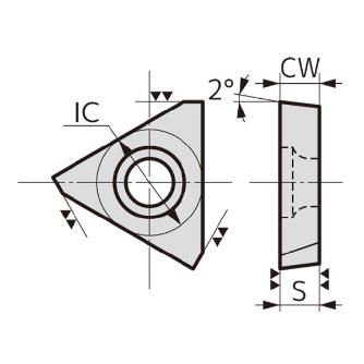住友電気工業（株） SEC－溝入れバイト インサート TGAR-T ＳＥＣ－溝入れバイト　インサート TGAR3-T31 T1500A