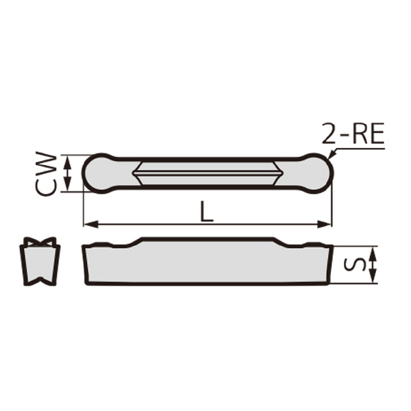 住友電気工業（株） SEC－溝入れバイト インサート GCMN-RG ＳＥＣ－溝入れバイト　インサート GCMN3015-RG AC830P