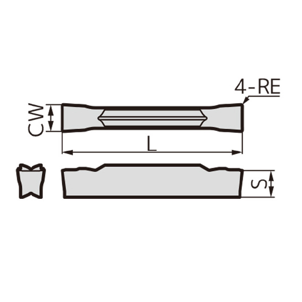 住友電気工業（株） SEC－溝入れバイト インサート GCMN-GG ＳＥＣ－溝入れバイト　インサート GCMN4004-GG AC830P