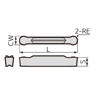 住友電気工業（株） SEC－溝入れバイト インサート GCMN-RG ＳＥＣ－溝入れバイト　インサート GCMN5025-RG AC830P