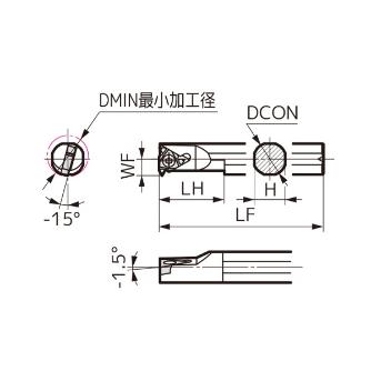 住友電気工業（株） SEC－ねじ切りバイト ホルダ SSTI ＳＥＣ－ねじ切りバイト　ホルダ SSTIR2016M16