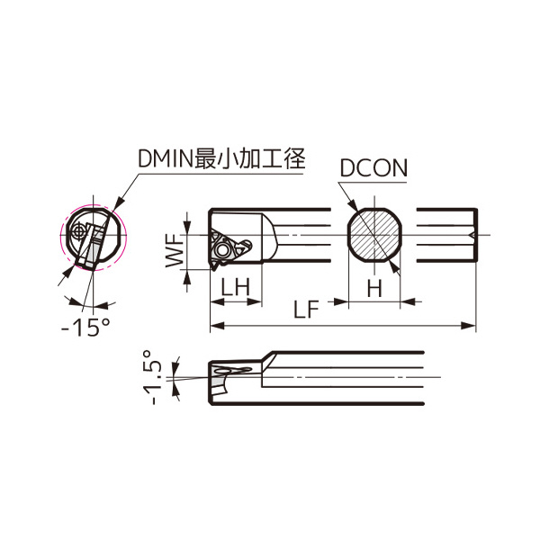 住友電気工業（株） SEC－ねじ切りバイト ホルダ SSTI ＳＥＣ－ねじ切りバイト　ホルダ SSTIR2420Q16