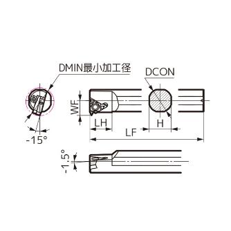 住友電気工業（株） SEC－ねじ切りバイト ホルダ SSTI ＳＥＣ－ねじ切りバイト　ホルダ SSTIR3732S16