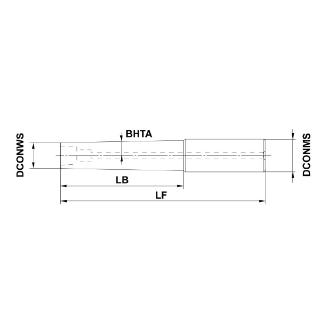 三菱マテリアル（株） ホルダ/ヘッド交換式エンドミル IMX ホルダ／ヘッド交換式エンドミル IMX16-A20N088L150C