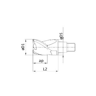 三菱マテリアル（株） ヘッド/ヘッド交換式エンドミル IMX ヘッド／ヘッド交換式エンドミル IMX10S3A10008 ET2020