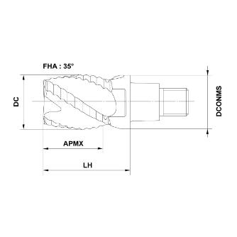 三菱マテリアル（株） ヘッド/ヘッド交換式エンドミル IMX ヘッド／ヘッド交換式エンドミル IMX10R4F10010 EP7020