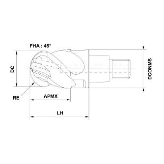 三菱マテリアル（株） ヘッド/ヘッド交換式エンドミル IMX ヘッド／ヘッド交換式エンドミル IMX10B4HV10010E EP7020