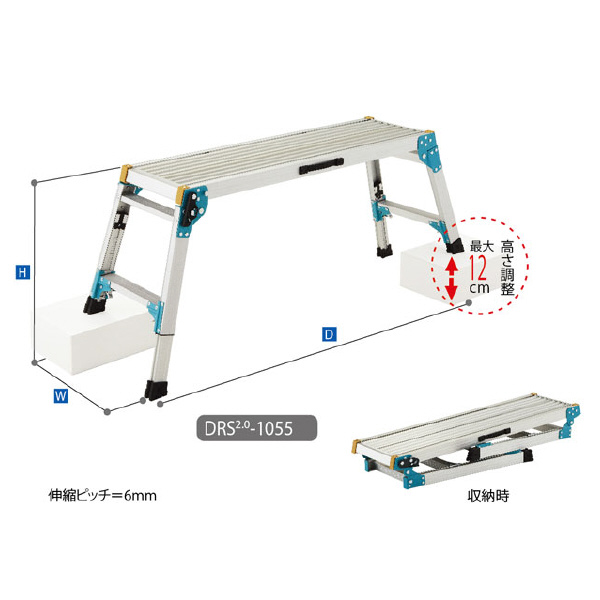 長谷川工業（株） 足場台 DRS2.0 足場台 DRS2.0-1000