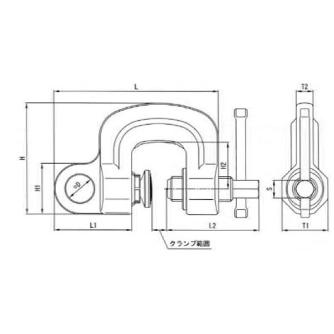 （株）スーパーツール スクリューカムクランプ SJC スクリューカムクランプ SJC0.5S