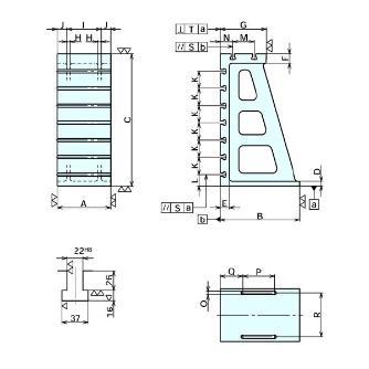 （株）ナベヤ 大型アングルプレート BGT 大型アングルプレート BGT122