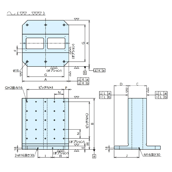 （株）ナベヤ MCツーリングブロック 2面スタンダード TPH ＭＣツーリングブロック　２面スタンダード TPH06S-25070